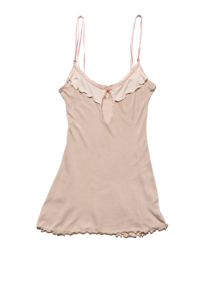UNIF Vintage Delicate Dusty Beige/Pink Rose Tank