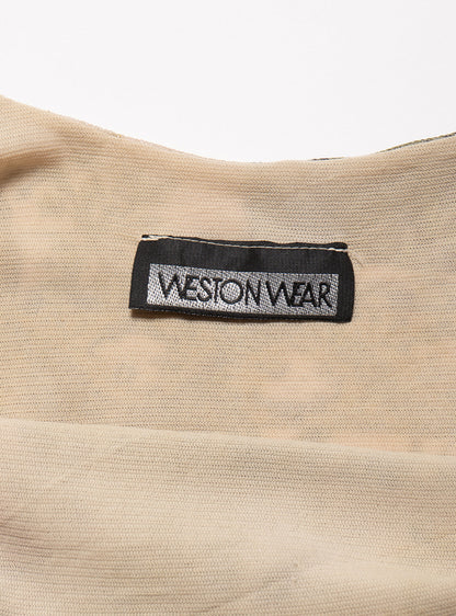 UNIF Vintage Weston Wear Mesh Print Spaghetti Tank