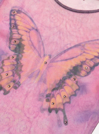 UNIF Vintage Wet Seal Butterfly Top