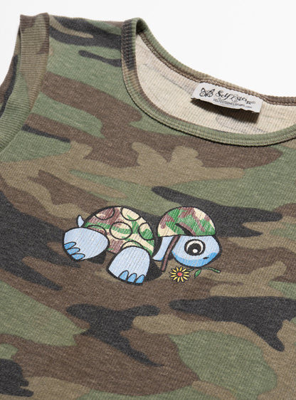 UNIF Vintage Self Esteem Camo Turtle Tank