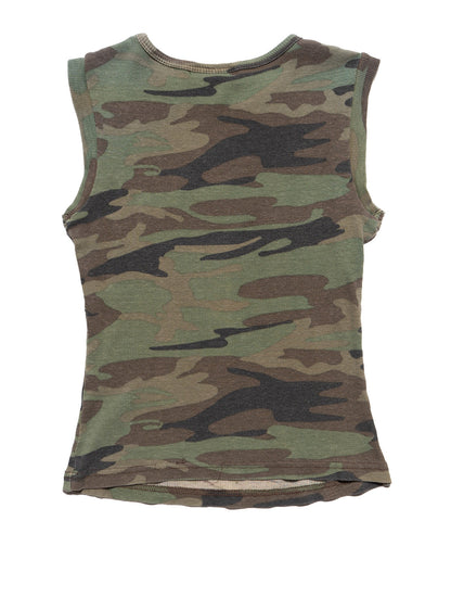 UNIF Vintage Self Esteem Camo Turtle Tank